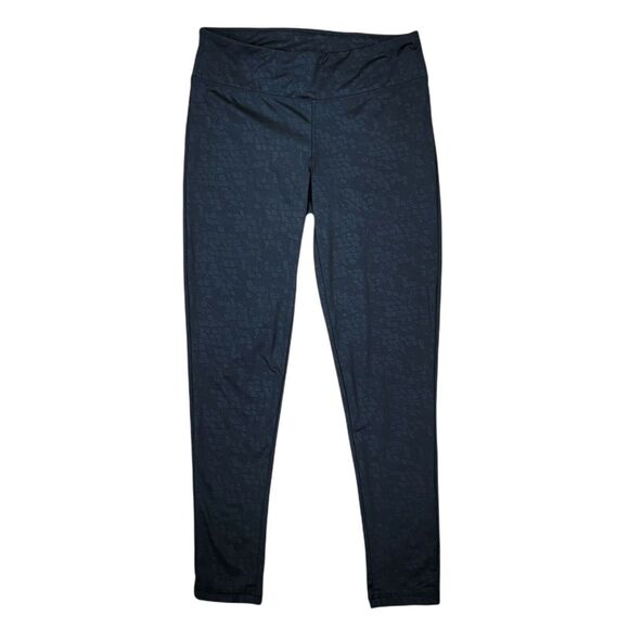 Everlast Black 7/8 Leggings Womens Sz S Low Rise Geometric Active Athletic Pants - Picture 1 of 6